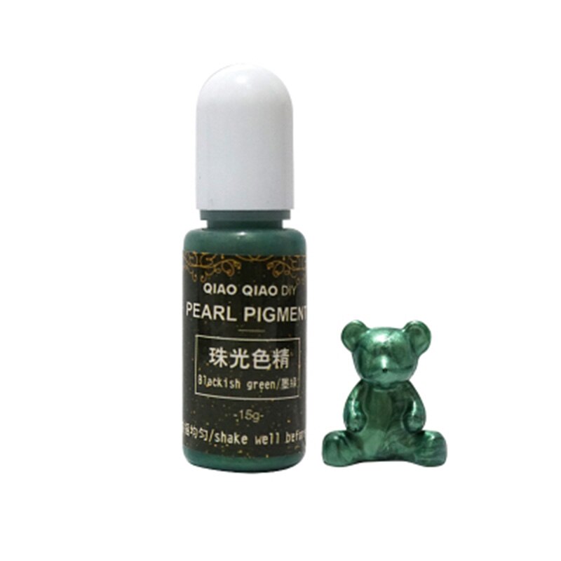 15g/Bottle Pigment Epoxy UV Resin DIY Handmade Art Crafts Coloring Dye Colorant FS99: Blackish Green