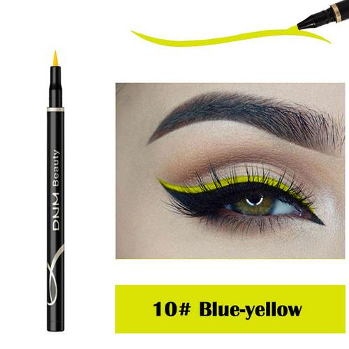 12- farvet eyeliner pen langtidsholdbar vandtæt svedtæt ikke blomstrende flydende eyeliner holdbar hurtigtørrende flydende eyeliner tslm 1: 10