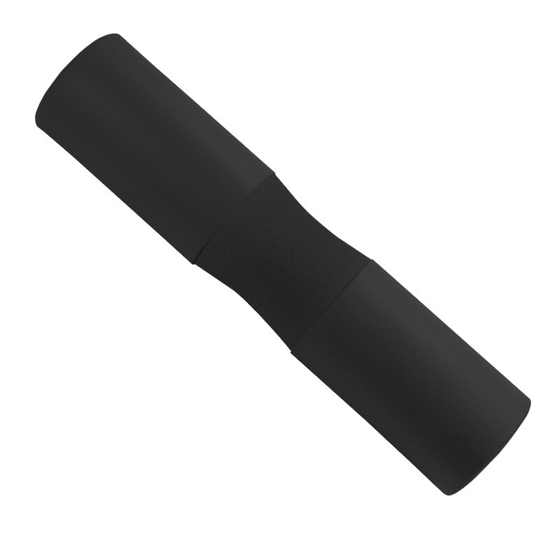 Almohadilla para sentadillas, mancuerna con correas de fijación, Protector para cuello y hombros, equipo de gimnasio para culturismo, levantamiento de pesas: Negro