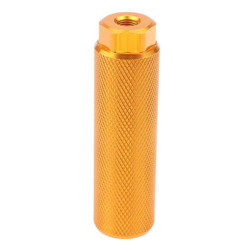 1 Uds. Clavija acrobática de pie de aleación para bicicleta BMX, clavijas de bicicleta con ejes de 3 y 8 pulgadas, clavijas de apoyo de plomo antideslizantes, accesorios para bicicleta: Blanco
