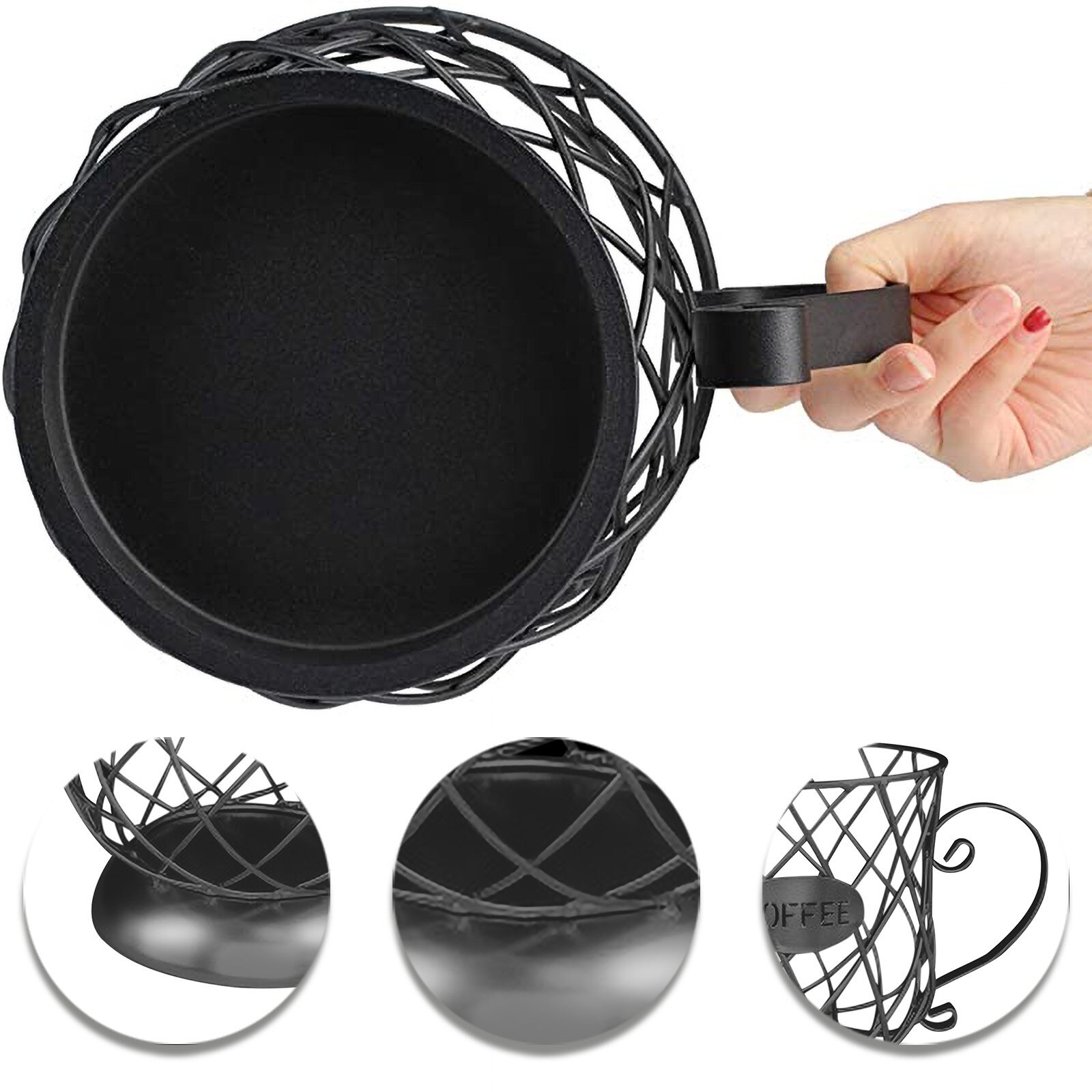 Coffee Capsule Holder And Cup-shaped Coffee Pod Holder Storage Rack For Counter Coffee Bar Coffee Sets Nespresso Capsule Holder