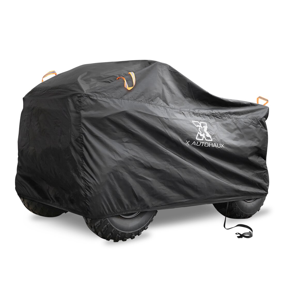 X Autohaux 3 Style Quad ATV Cover Waterproof Snowproof Beach Protector with Reflective Strips Universal Quad Bike ATV Cover: 3XL-256x110x120cm / Black with Strips