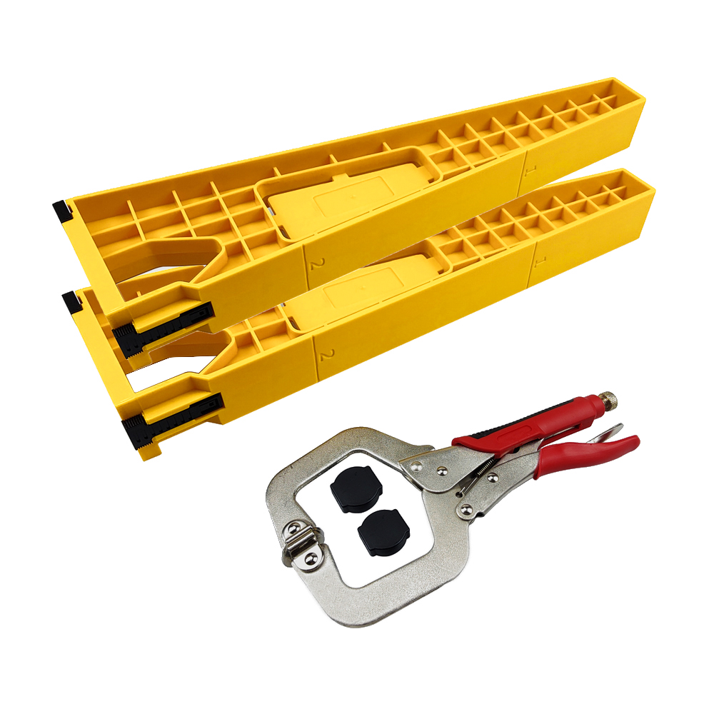 Drawer Track Installation Jig Auxiliary Positioning Holder Locking Pliers Drawer Slide Jig Mounting Cabinet Woodworking Tools: WHITE