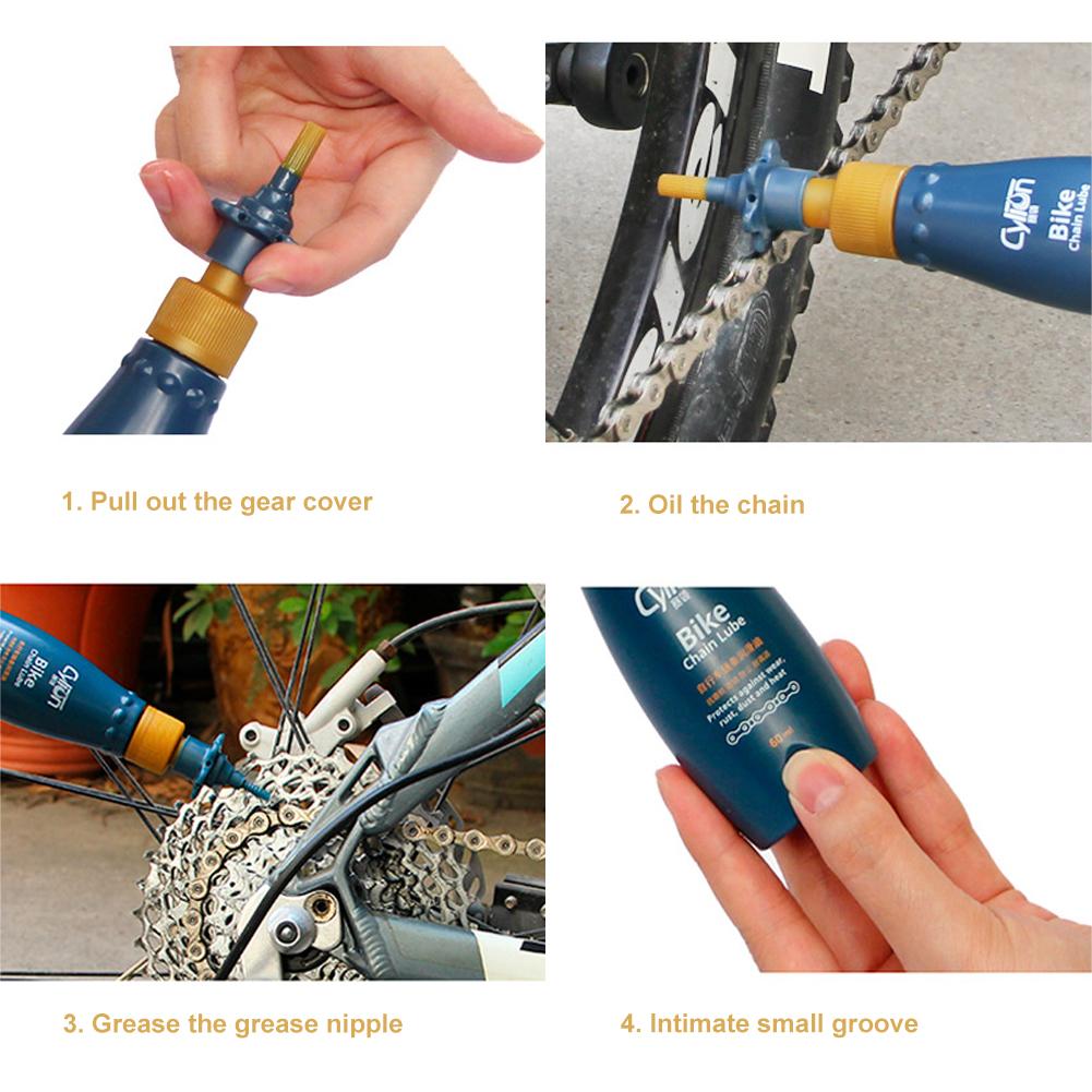 60ml Fahrrad Kette Schmiermittel Radfahren Fahrrad Schmierung Wartung Öl Fahrrad Schmieröl Schmieröl Perfekte Zubehör Für Mountainbike