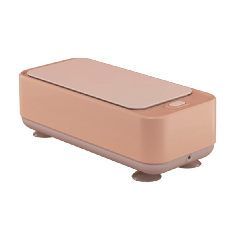 Ultrasonic Cleaning Machine Rust Remover High Frequency Vibration Glasses Watch Jewelry Cleaner Washing Tools: Pink