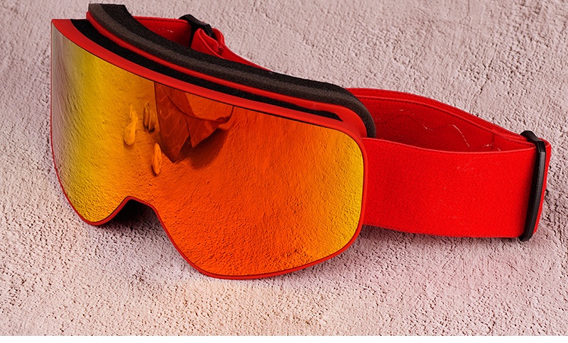 High End Ski Goggles Mountaineering Snow Mountain Goggles Unisex Fit Myopia Windproof Anti UV Good Ski Equipment: Blue