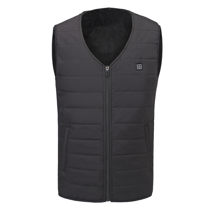 Intelligent Electric Heating Vest Heatable Clothes Three Zone Winter Warm Jackets Heated Vest USB Charging Heating Vest: S