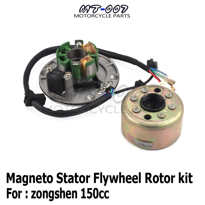 Original Magneto Stator Flywheel Rotor motor kit For Zongshen ZS150 155z 160cc Engine Dirt Pit Bike Monkey Bike parts