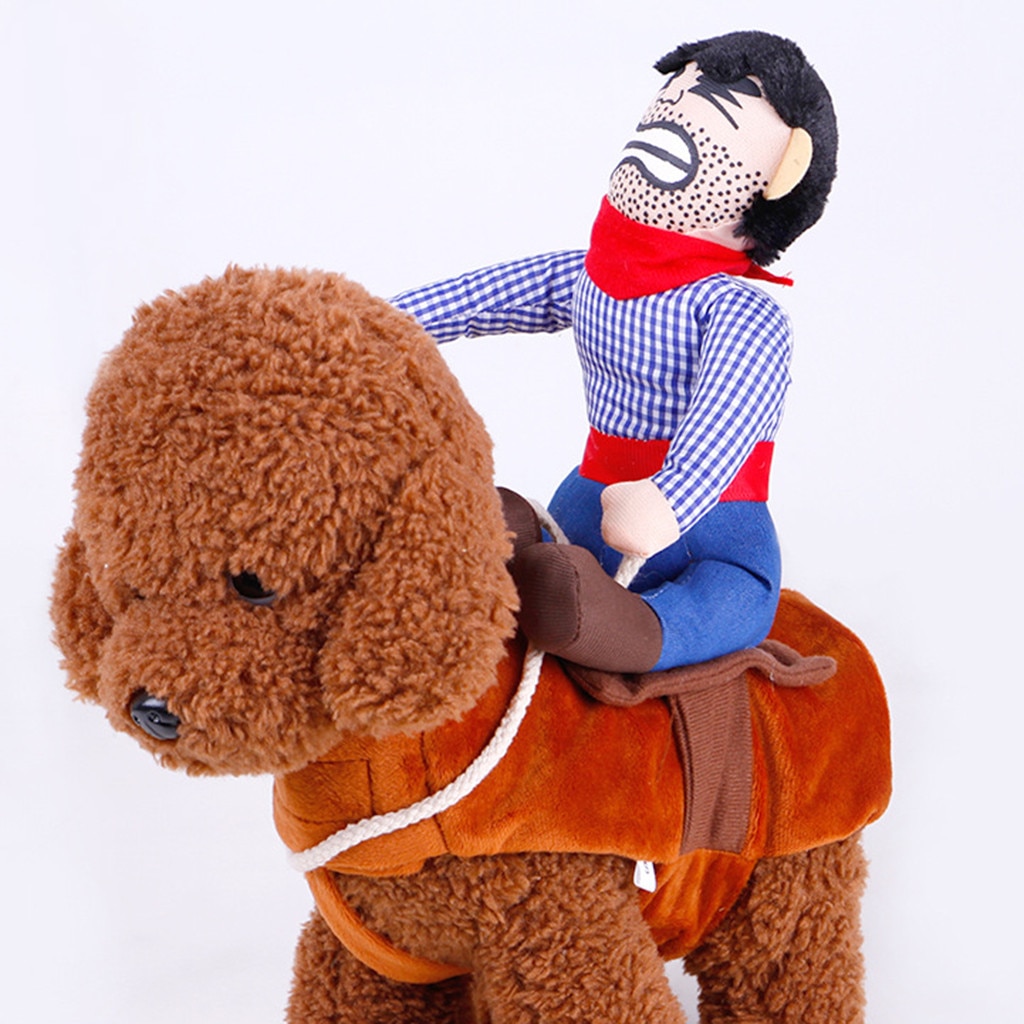 Kæledyr kat cowboy hund kostume hunde tøj ridder stil med hat fest cosplay kæledyr dekoration tøj dyr tøj для котов #py