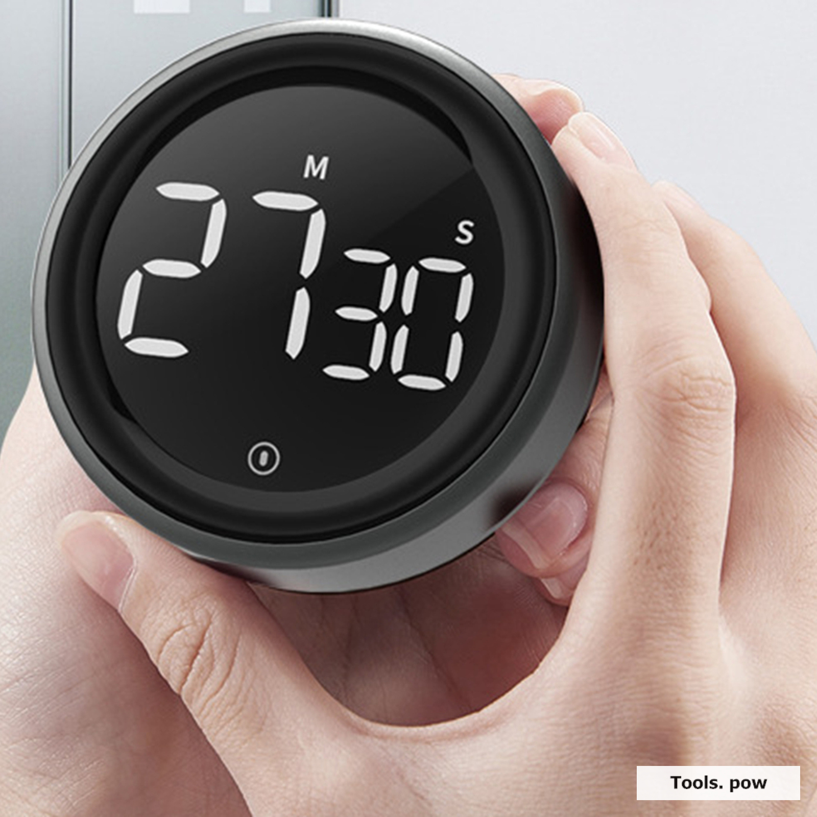 LED Digital Timer Kitchen Rotating Timer Stopwatch Kitchen Shower Study Counter Manual Magnetic Electronic Timing Tool