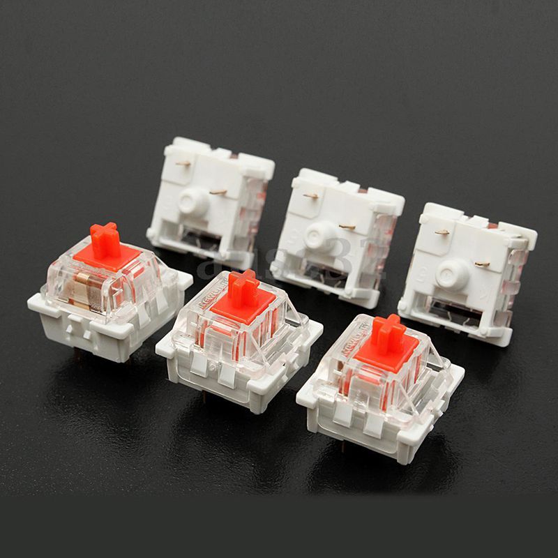 10 stk plastik til kirsebærrød 3 pin mx rgb mekanisk switch keyboard udskiftning