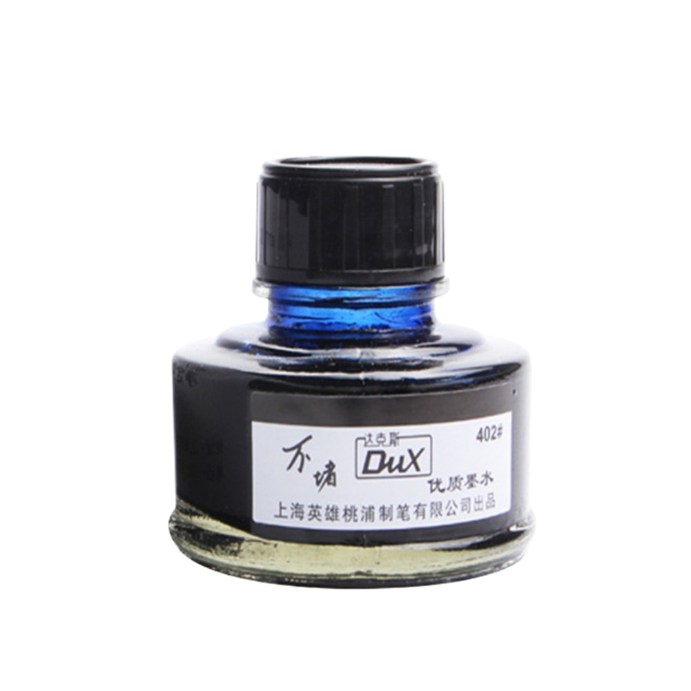 50Ml Rood Blauw Zwart Gebotteld Glas Pen Inkt Glad Schrijfpen Kantoor Student Refill Schoolbenodigdheden Briefpapier Inkt Vulpen: Blue