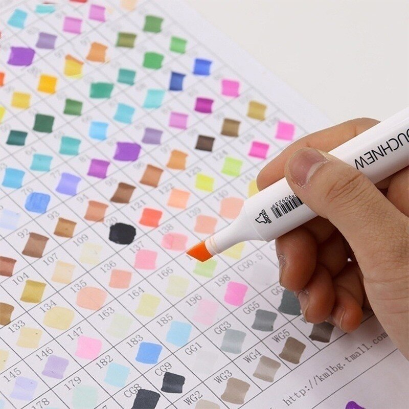 TOUCHNEW 12/24 kolory szary/skóra zestaw Sztuka markery artysta znacznik Blendable alkohol pisak robić szkicowania dla portretu ilustracja rysunek