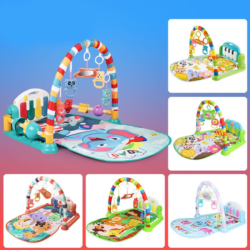 Baby Pedaal Piano Speelgoed Baby Muziek Fitness Frame Pasgeboren 0-1 Jaar Oud Fitness Apparaat Kinderen Educatief Mat voor Baby &#39;S