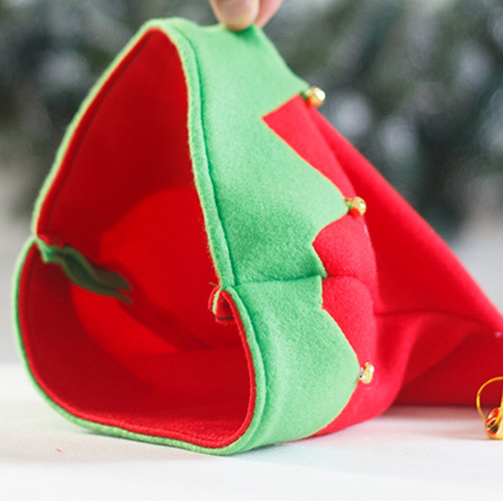 Year Cotton Santa Hat Christmas Elves Hat Men Women Adults Christmas Decorations For Home Santa Claus Warm Winter