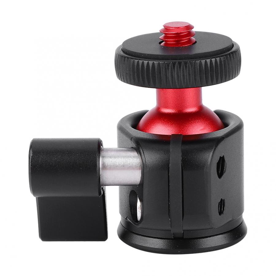 Metall 360 Grad Swivel Mini Ball Kopf 1/4 "Schraube Halterung für DSLR Kamera Füllen Licht Mini Ball Kopf