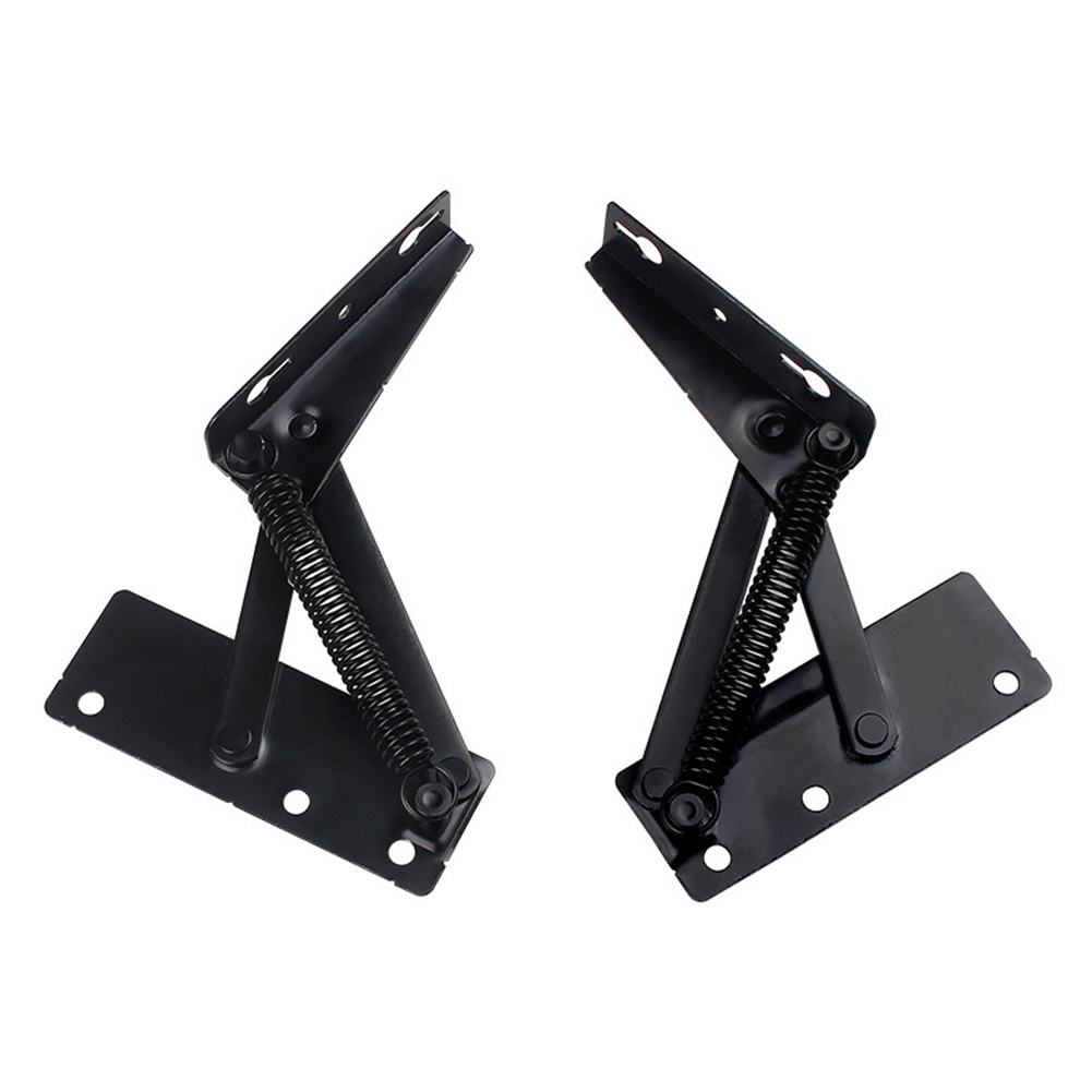 2pcs Spring Hinges Sofa Bed Spring Hinge Instrument 80 Degree Folding Cabinet Door Lift Up Top Home Tool