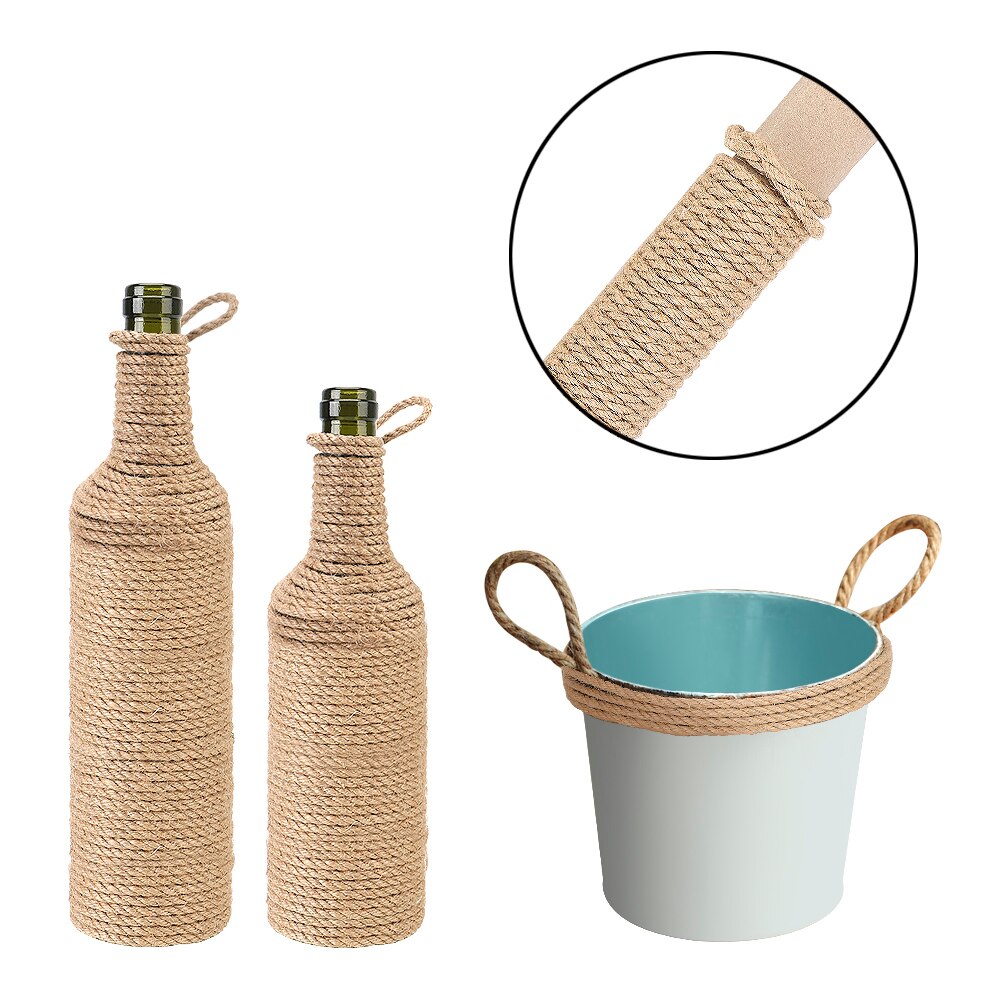 Rollo de cuerda de cáñamo para gatos, marco de escalada para patas de escritorio, cuerda de encuadernación, poste para rascar, juguete para afilar gatos, garra Natural de Sisal Rop, 20M/50M/100M