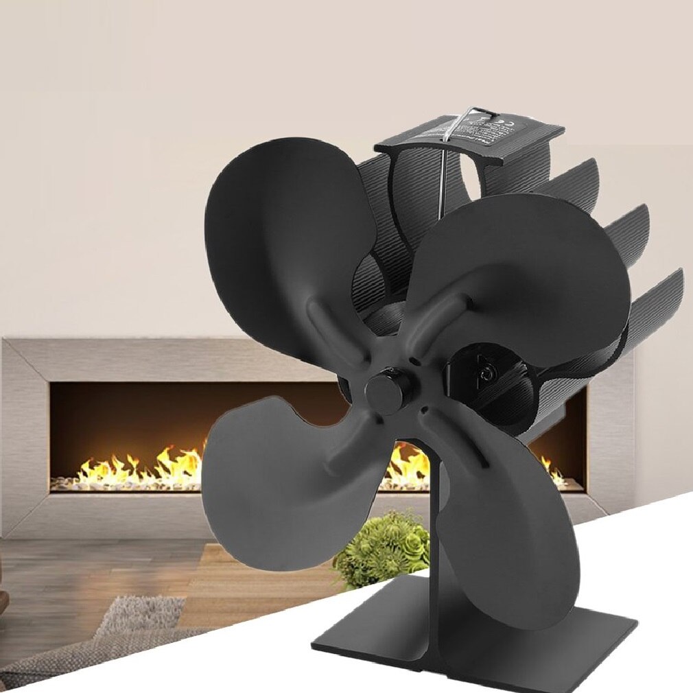 4Blade Fireplace Fans Heat Powered Stove Fan For Grandado
