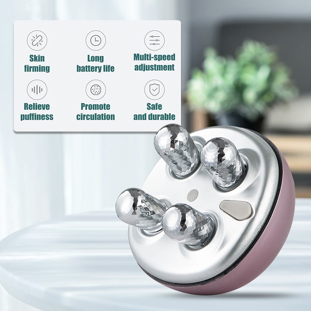 Facial Massager Roller Facelift Microstroom Machine Ems Massage V Gezicht Lifting Gezicht Spanners Huid Schrapen Thuisgebruik Apparaat