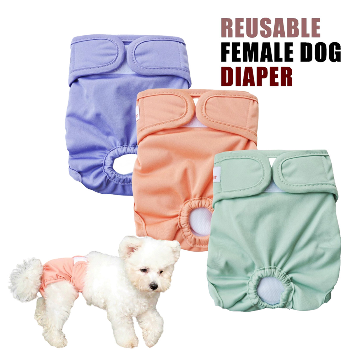Hundewindel für hündinnen, physiologische hygienehose, wiederverwendbare windel, bauchschutz, hoch saugfähig, auslaufsicher, urinhose