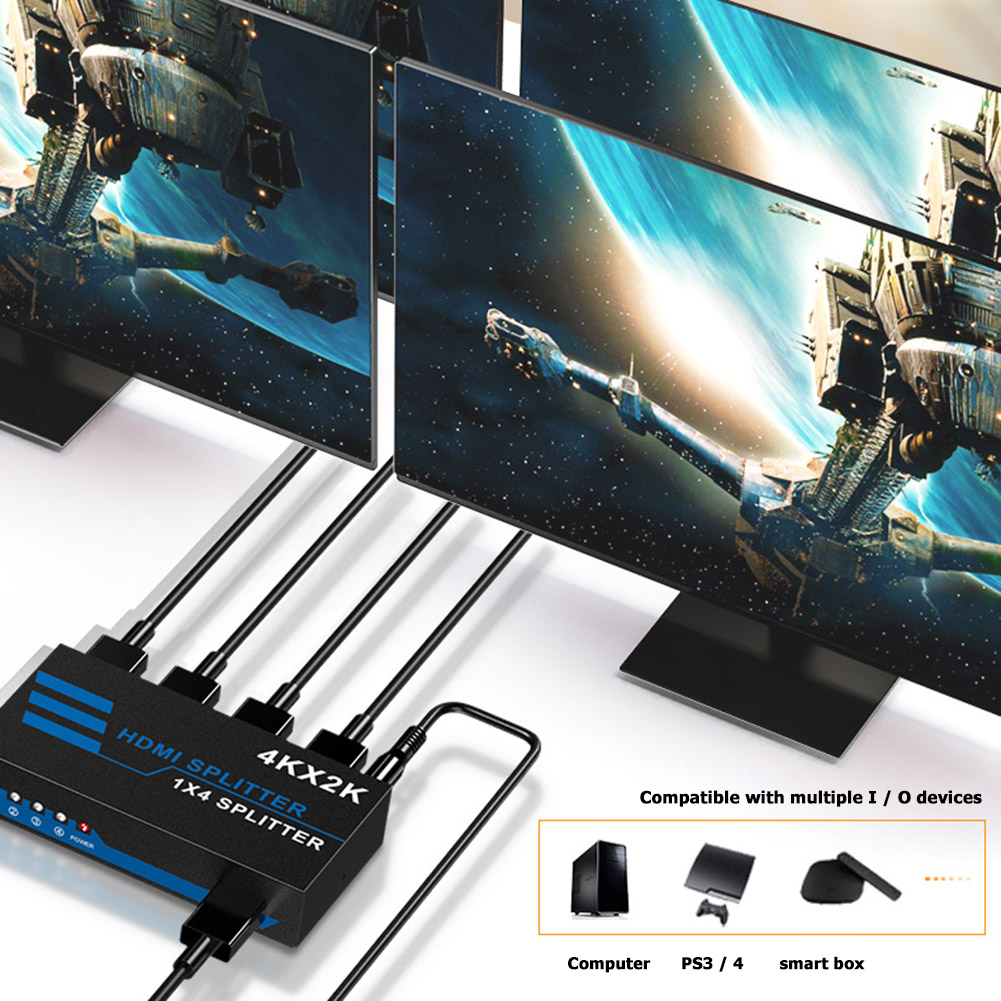 Convertidor divisor HDMI 1 entrada 4 salida HDMI Switcher 4K x 2K adaptador HD