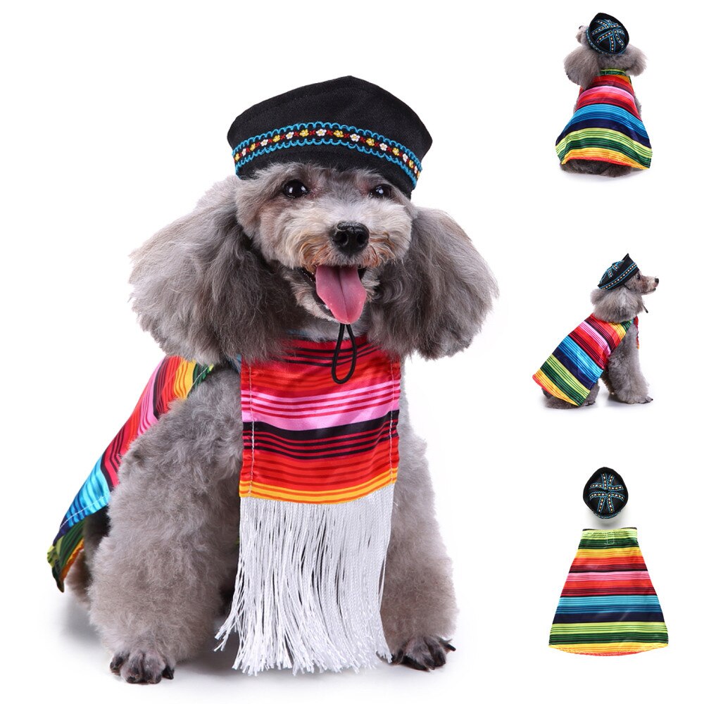 Halloween polyester kostume kæledyr kjole op hundetøj mexico 10.1