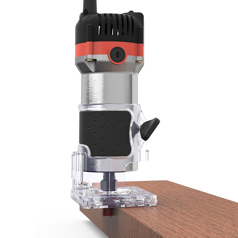 Electric Wood Router Hand Carving Machine Woodworking Trimmer 220V 720W Wood Milling Engraving Slotting Trimming Machine