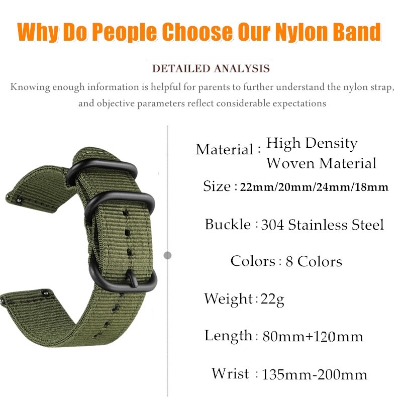 Nopeasti irrotettava kangas nylon kellonranneke huawei kellolle gt honor magic kelloranneke rannehihna metallinen rannekoru vyö ticwatch prolle