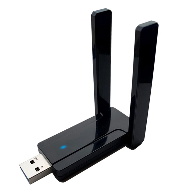 USB WiFi Adapter for PC, Wireless Adapter USB 3.0 2.4G/5GHz Dual-Band 5DBi Antenna Network Adapter for Desktop, Laptop