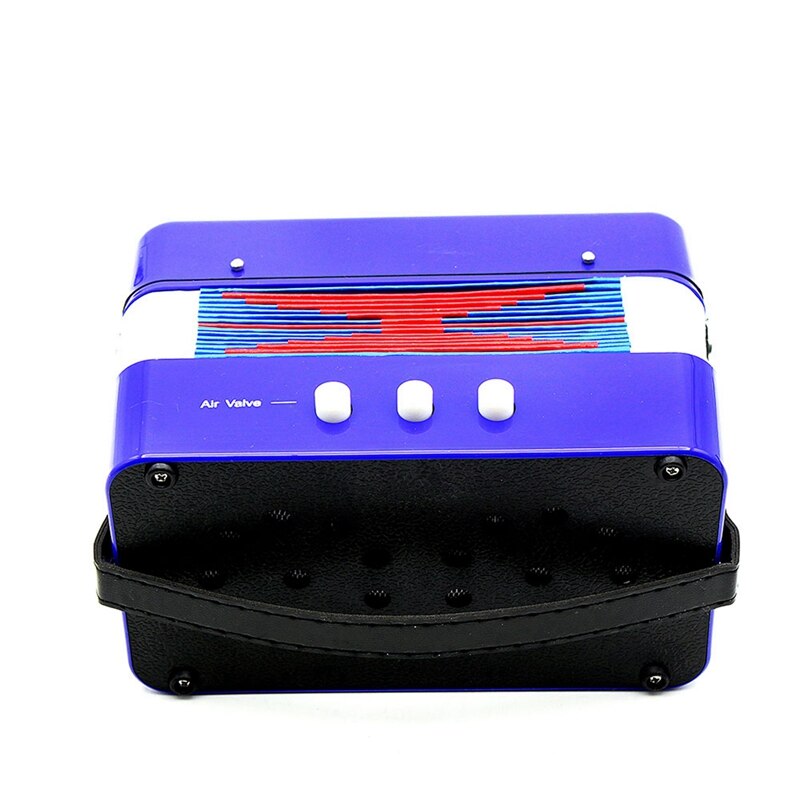 Mini kleine kinderen keyboard accordeon ritme educatief muziekinstrument band speelgoed voor kinderen blauw