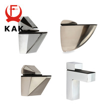 KAK Zink-legierung Verstellbare Glas Klemmen Glas Vergoldet Klammern Chrom Legierung Regal Halfter Unterstützung Klemme Halfter Für Glas verwöhnen
