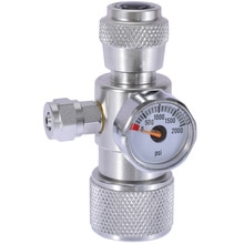 Aluminiumslegering  co2 akvarie mos plante fisk enkelt trykmåler regulator manometer udstyr akvarie tilbehør