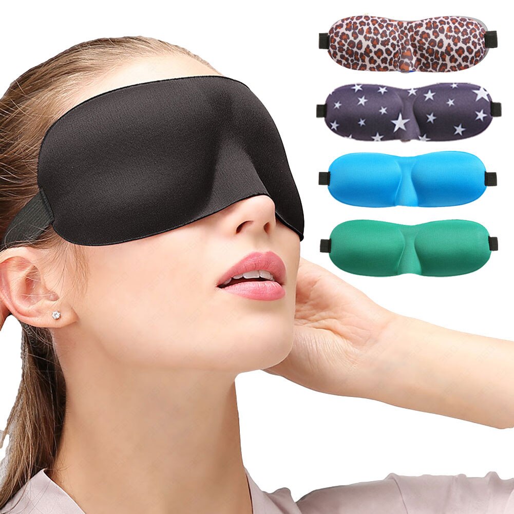 3d sovemaske naturlig sovende øyemaske øyenskygge dekke skygge øyelapp myk bærbar binde til øynene reise slappe øyelapp