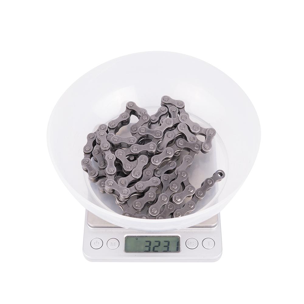 Single Speed Bicycle Chain Silver Grey Chrome Hardened Chains for Mountain Bike Road Bicycle Parts