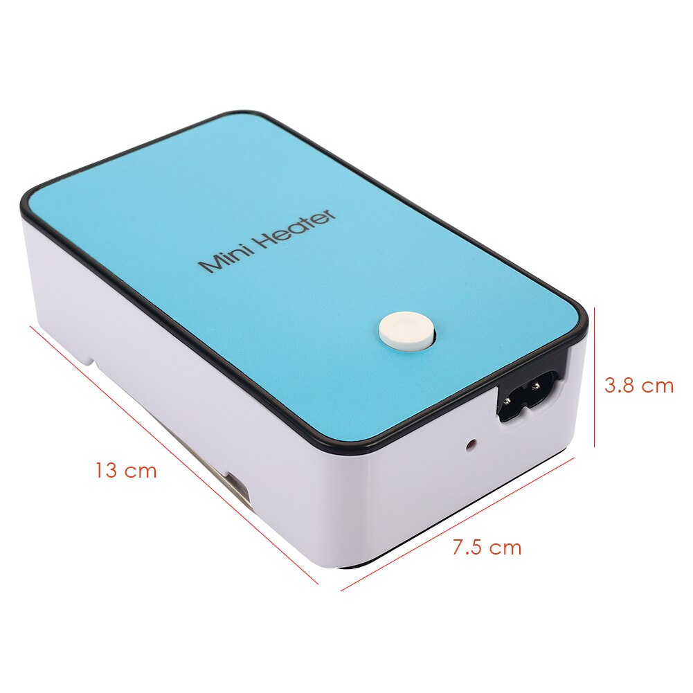 Minivarmer rejse desktop kontor hjem mini elvarmer minivarmer 110v / 220v abs stuer radiator luftblæser