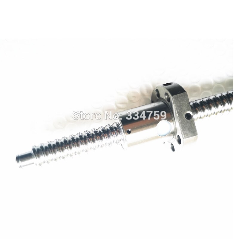 1/2-20 thread end machined SFU1605 300mm C7 ballscrew with one 1605 flange single ball nut