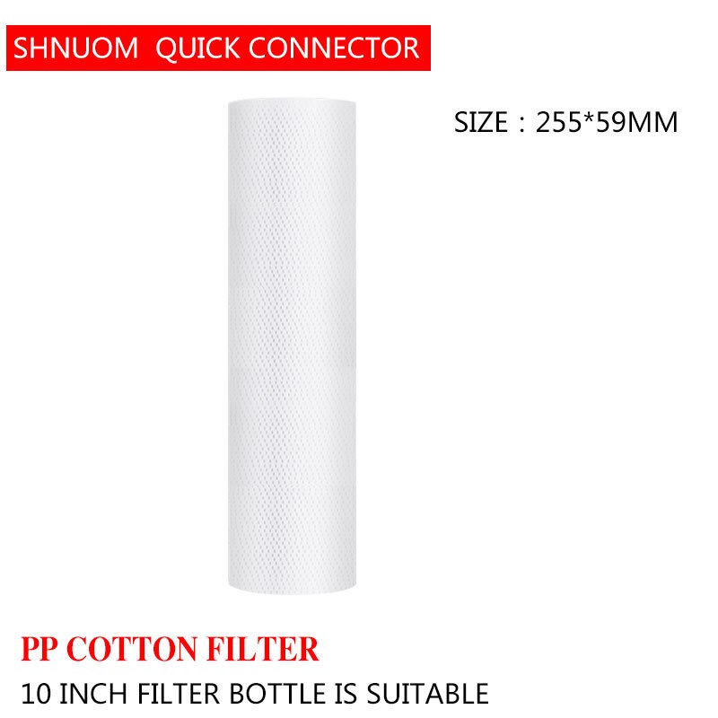 Pp Cotton Filter Flat Pressure Water Purifier 10 Inch 5 Micron Sediment Water Filter Cartridge System Reverse Osmosis 100G