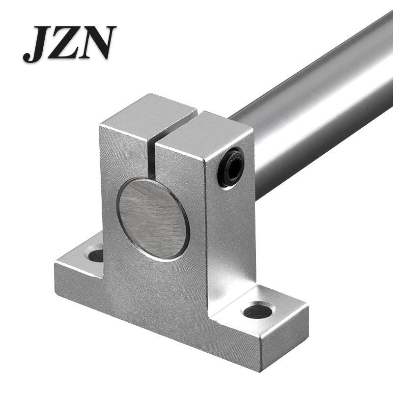 Lineær optisk akse sk vertikal støtte aluminiumslegering lagerramme polert stangholder sk /8 mm——sk /60mm