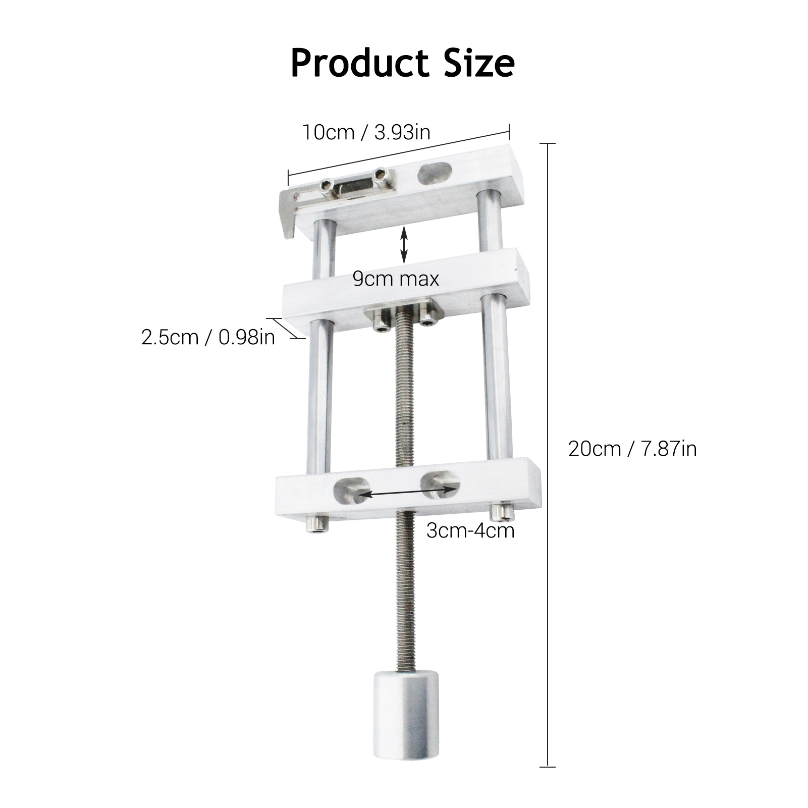 3.5 Inch Mini Drill Press Vise Metal Bench Vise Table Flat Clamp C Clamp for Carving Walnut Metal Engraving Woodworking Vise
