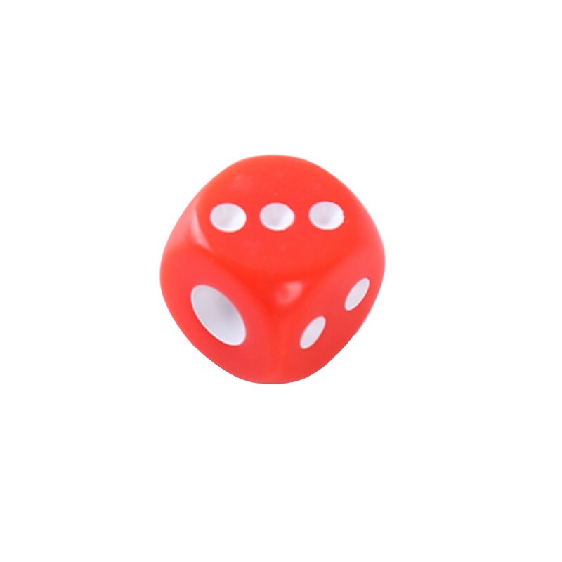 100 stuks acryl 13mm 5 kleuren ronde hoek dobbelstenen voor tafelspel bord kaartspel kinderspeelgoed schoolbenodigdheden