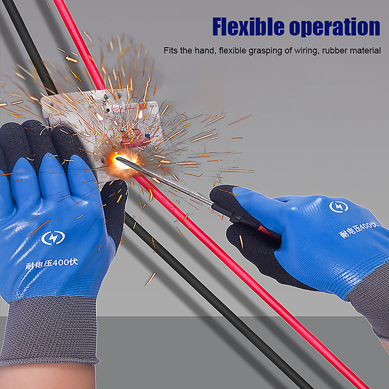 Isolerende Handschoenen Anti-Elektriciteit Beveiliging Handschoenen Rubber Elektricien Werken Antislip Bescherming Geïsoleerde Handschoenen
