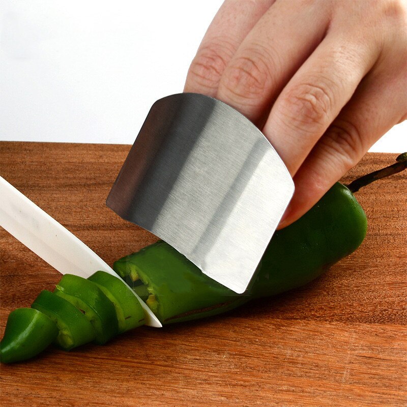 Rvs Vinger Guard Anti-Cut Vinger Protector Veilig Groente Snijden Hand Protector Keuken Koken Messen Accessoires