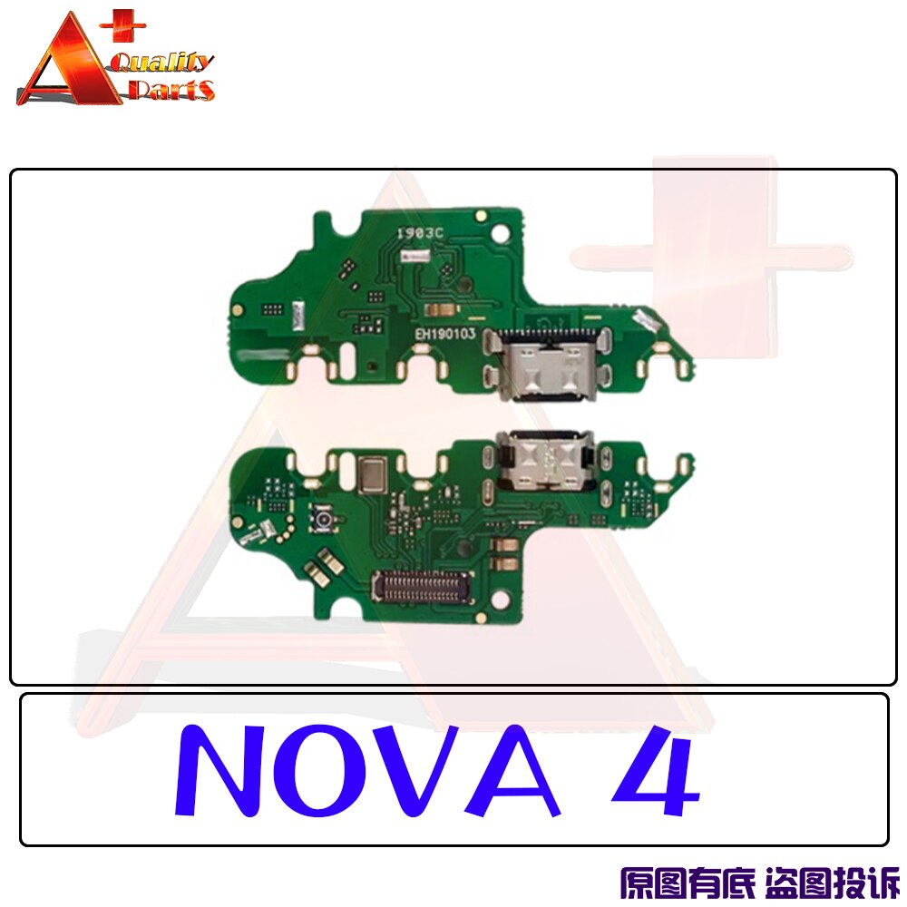 Ladeportstik flex calbe med mikrofonmikrofon til huawei nova 5t smart young lite  + 2 2i lite 2s 3 3i 4 5 5i pro: Nova 4
