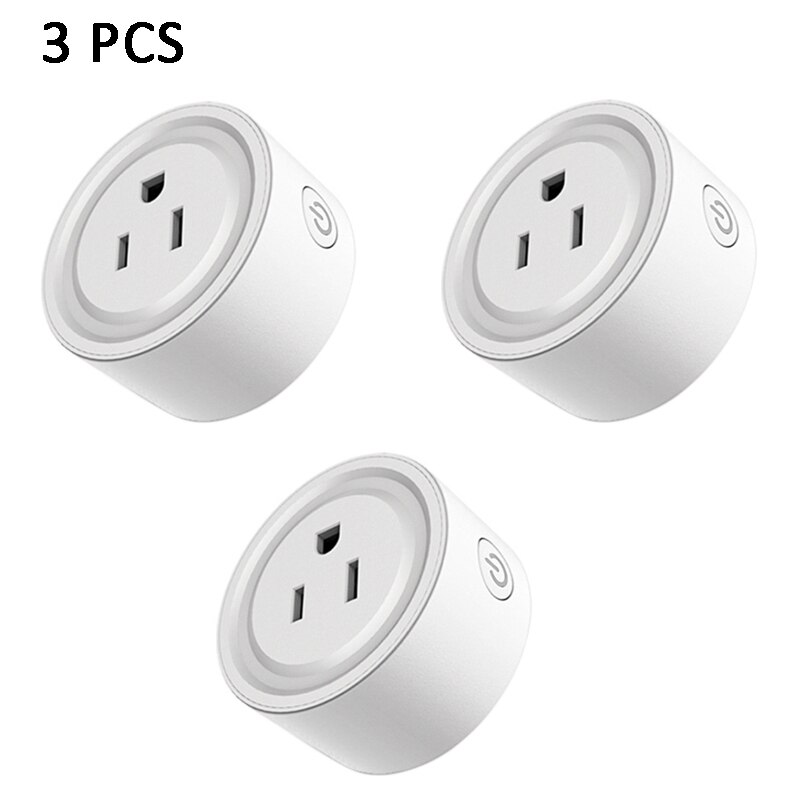 WiFi Bluetooth Mesh Smart Plug US Outlet Smart Socket Remote Control Suitable For Alexa Google Home Assistant For Hao Deng APP: 3 PCS
