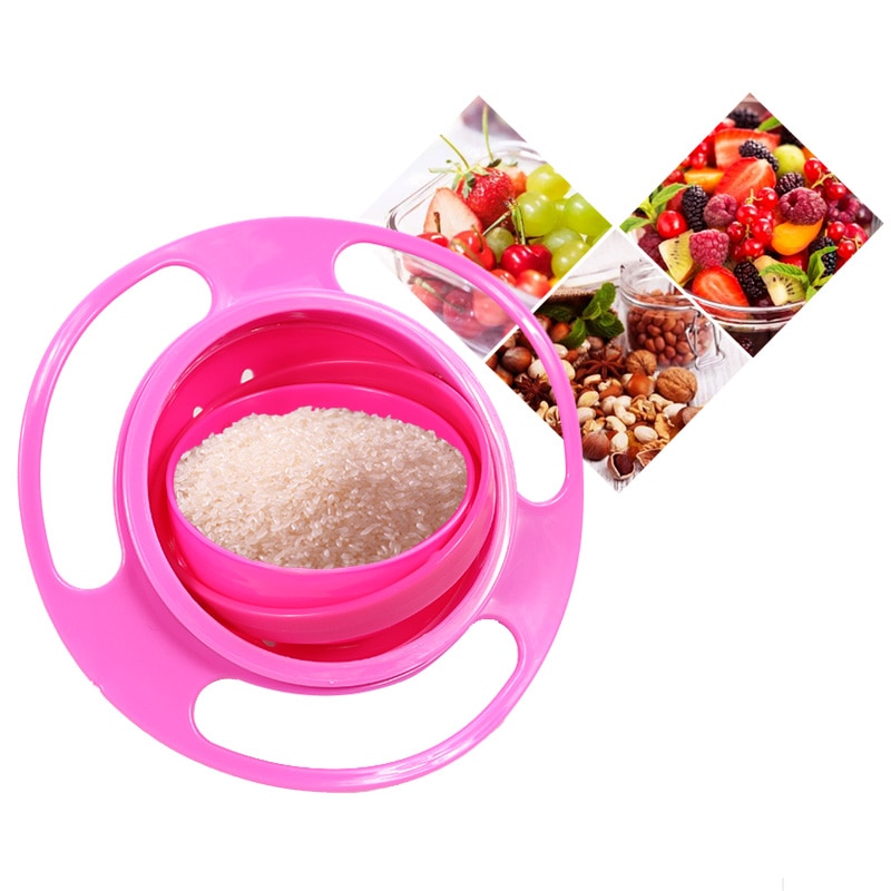 Plato giratorio de 360 grados para bebé, plato OVNI a prueba de derrames, juguete de Comida Infantil