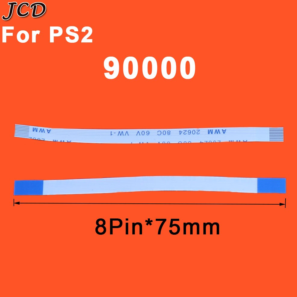 JCD 10pcs/lot Power Reset Switch Ribbon Cable For PS2 30000 70000 90000 50000 75000 Power On/off Switch Flat Cable Repair Part