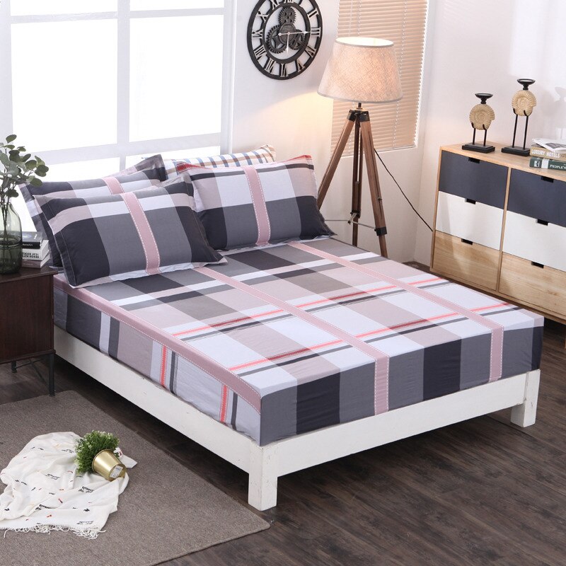 100% baumwolle Ausgestattet Blatt Auf Elastische Band Matratze Abdeckung Gedruckt Bettlaken Matratze Abdeckung 120x200 cm/150 x 200 cm/180x300 cm: NH-cl-ka bu li / 120x200cm