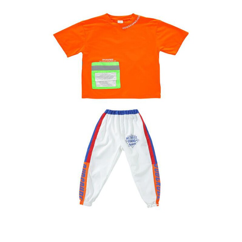 Kids Hip Hop Dansen Kleding Outfits Oversize Tshirt Tops Jogger Broek Jongen Meisjes Jazz Dans Kostuum Kleding Street Wear