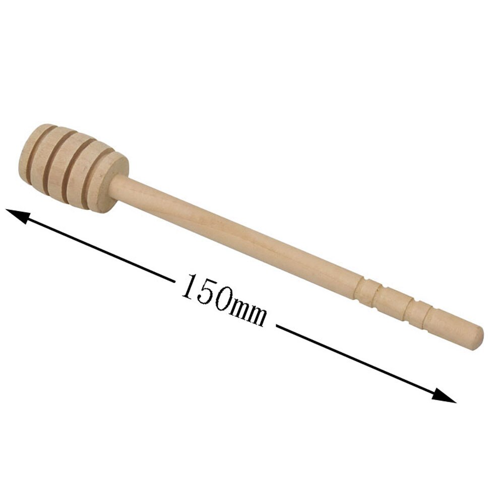 Holz Stock Rührstab Löffel tauchen Server Drizzler 150MM Lange Holz Mini Biene Honig Löffel Muddler Rührer